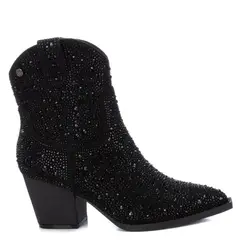 XTI - Bota Vaquera Mujer Negro