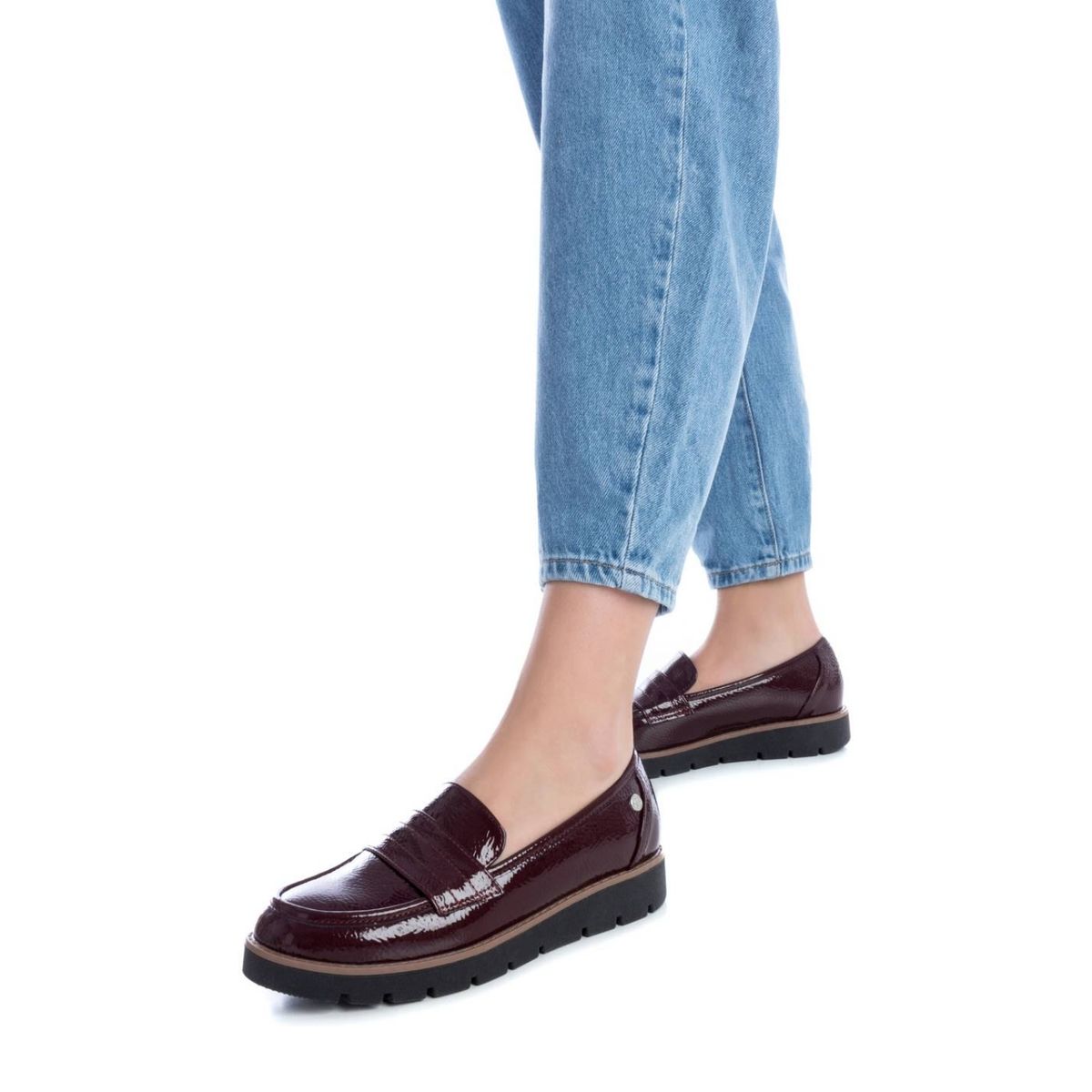 XTI - Mocasín Mujer Burdeo Xti