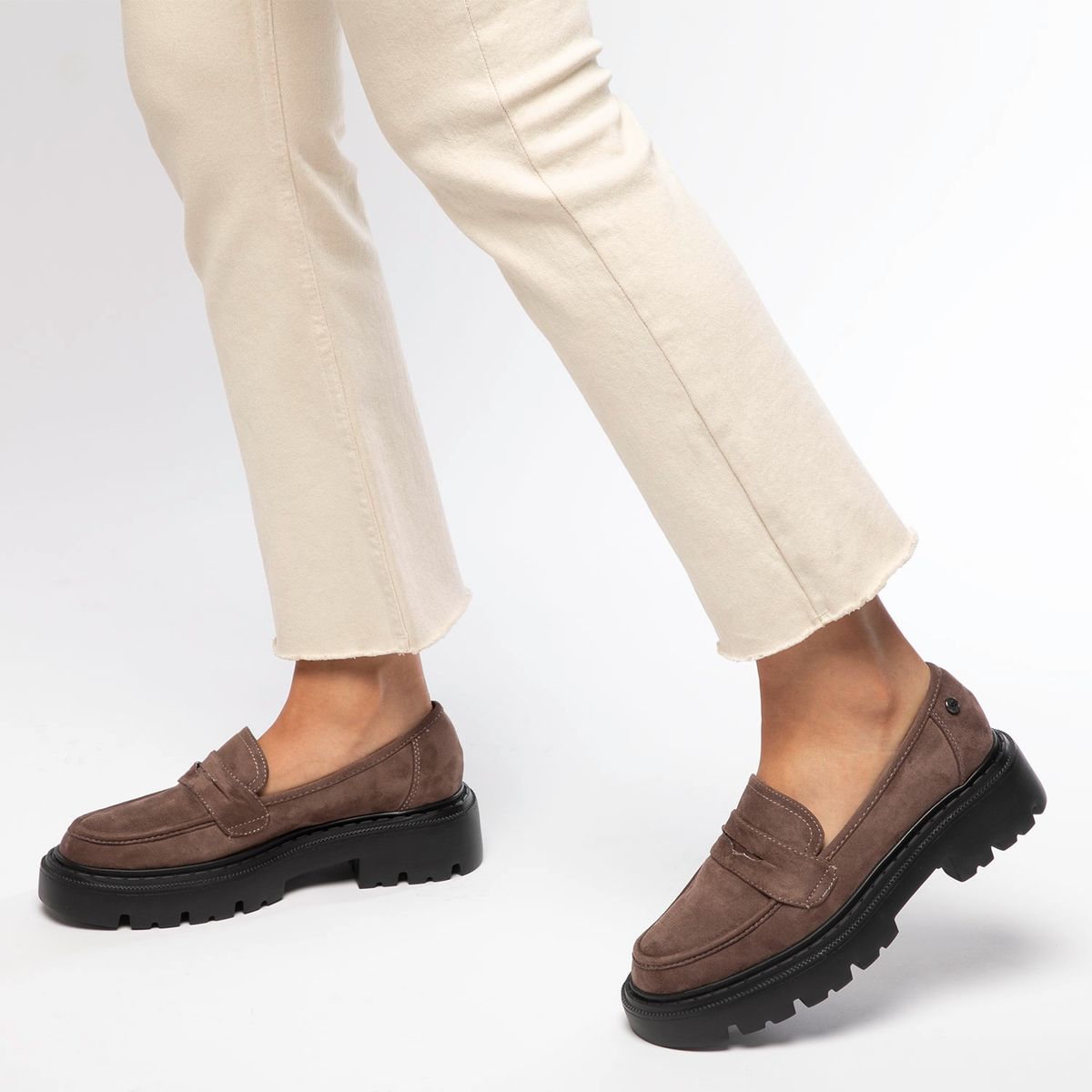 XTI - Mocasín Mujer Café Xti