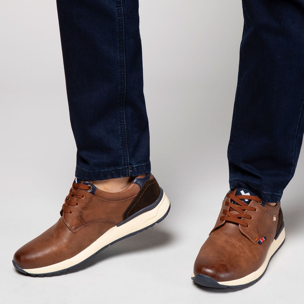 XTI - Zapato Casual Hombre Café Xti