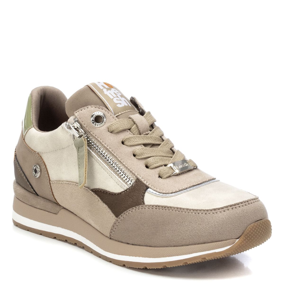 XTI - Zapatilla Urbana Mujer Beige Xti