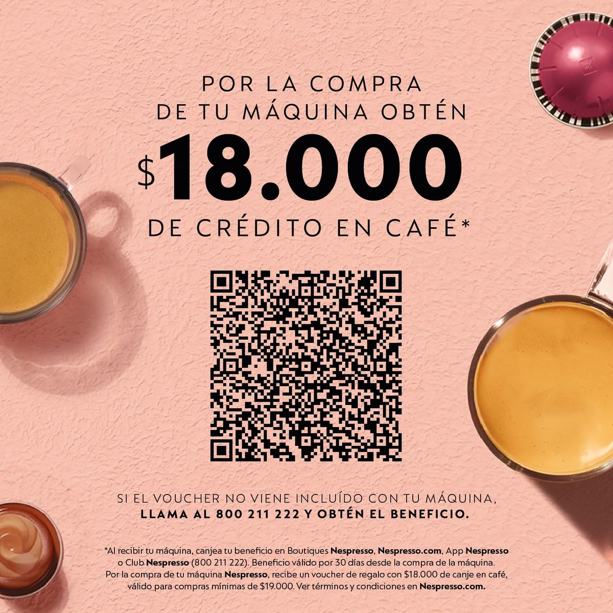 NESPRESSO - Cafetera Inissia con Espumador de Leche y Travel Mug Nespresso