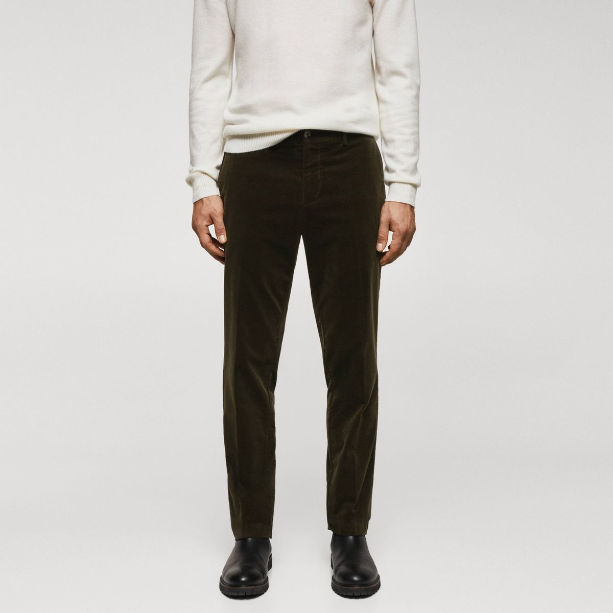 MANGO MAN - Pantalón Slim Fit Micropana Hombre Mango Man