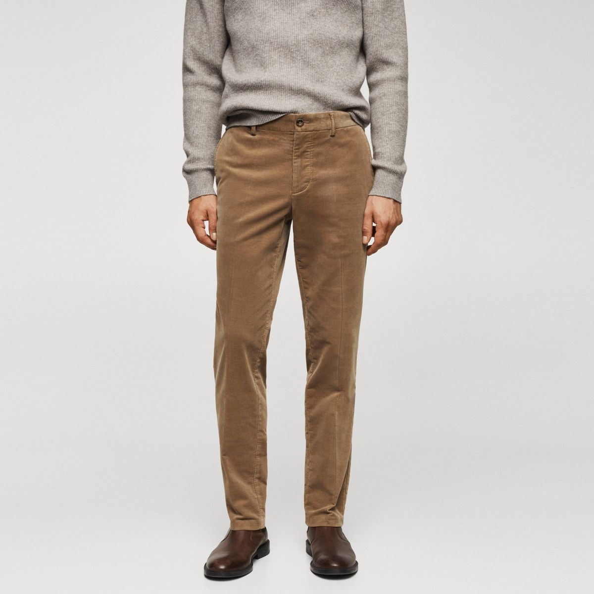 MANGO MAN - Pantalón Slim Fit Micropana Hombre Mango Man