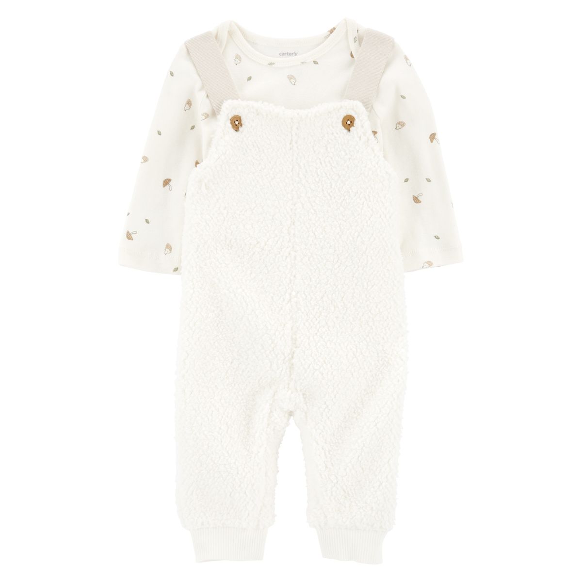 CARTER'S - Conjunto 2 Piezas Body Y Jardinera Sherpa Unisex Bebé Carter's