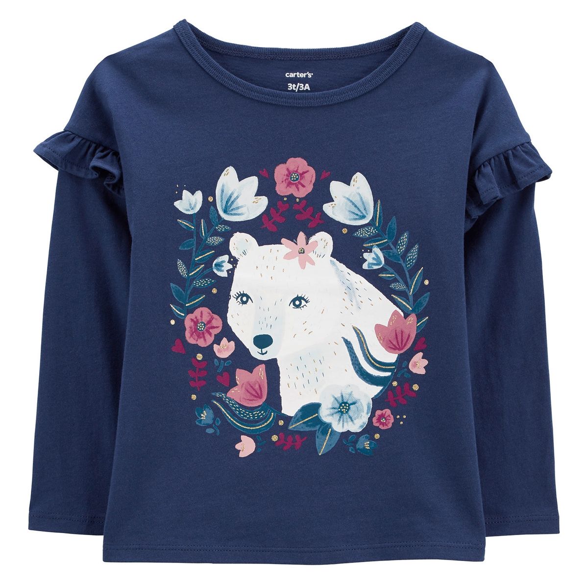 CARTER'S - Polera Algodón Estampada Bebé Niña Carter's