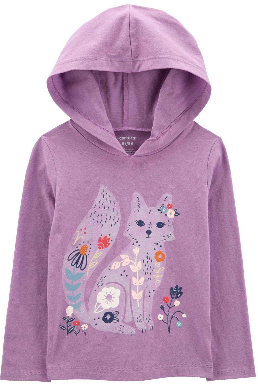 CARTER'S - Polera Estampada Con Capucha Niña Carter's