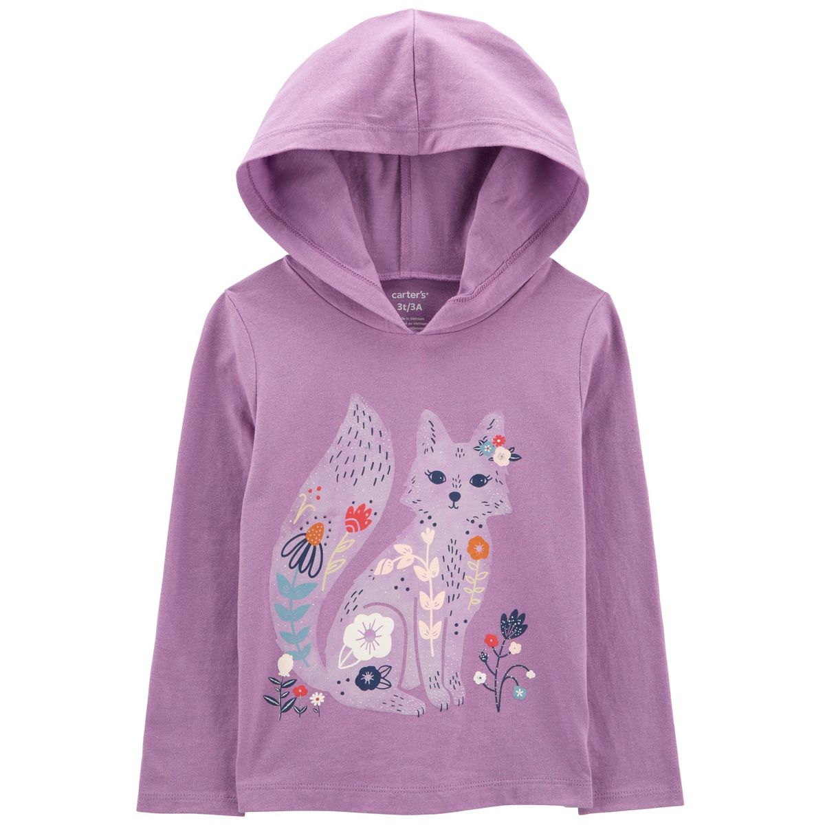 CARTER'S - Polera Estampada Con Capucha Niña Carter's