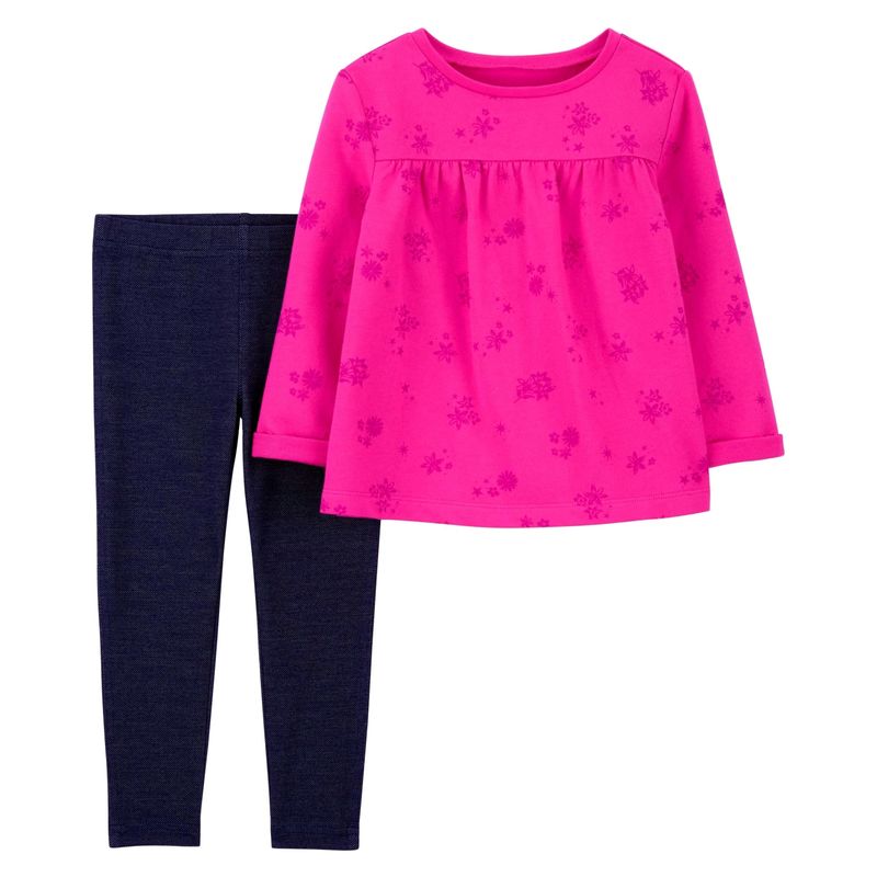CARTER'S - Conjunto 2 Piezas Polera Y Calza Niña Carter's