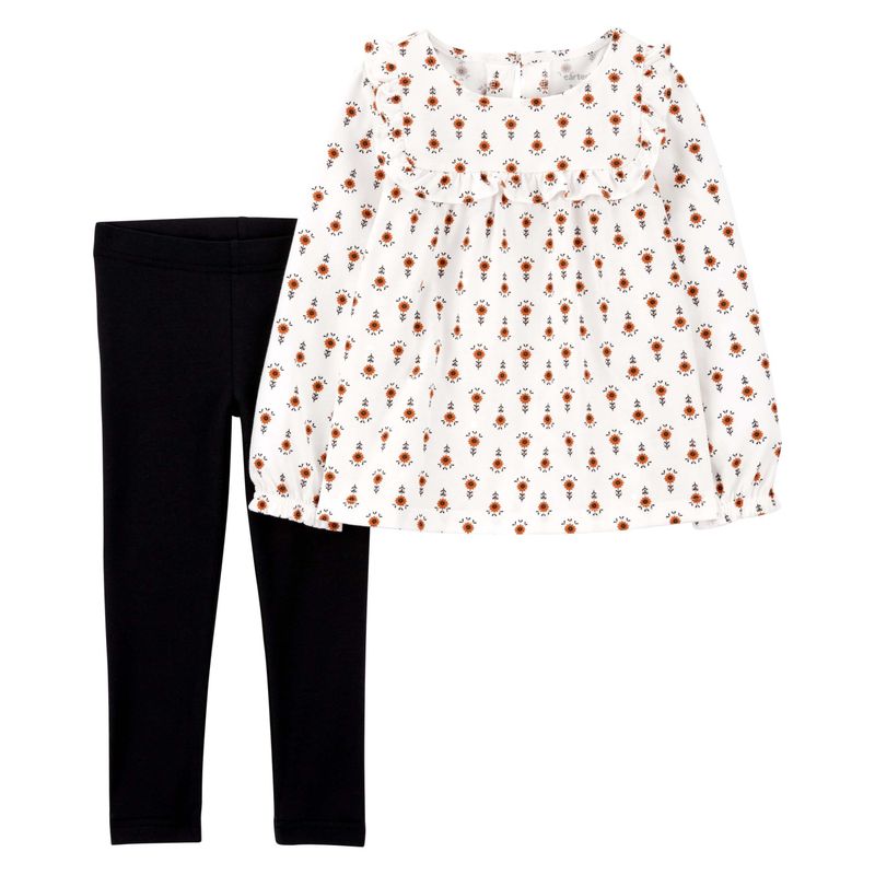 CARTER'S - Conjunto 2 Piezas Polera Y Calza Niña Carter's