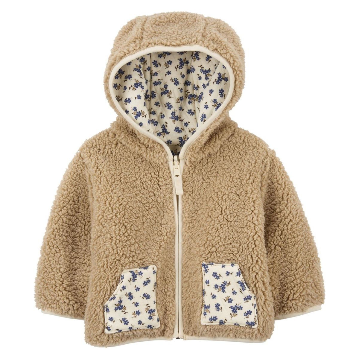 CARTER'S - Chaqueta Reversible Forro De Sherpa 2 En 1 Bebé Niña Carter's