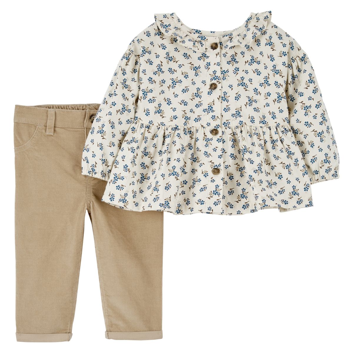 CARTER'S - Conjunto 2 Piezas Blusa Y Pantalón Bebé Niña Carter's