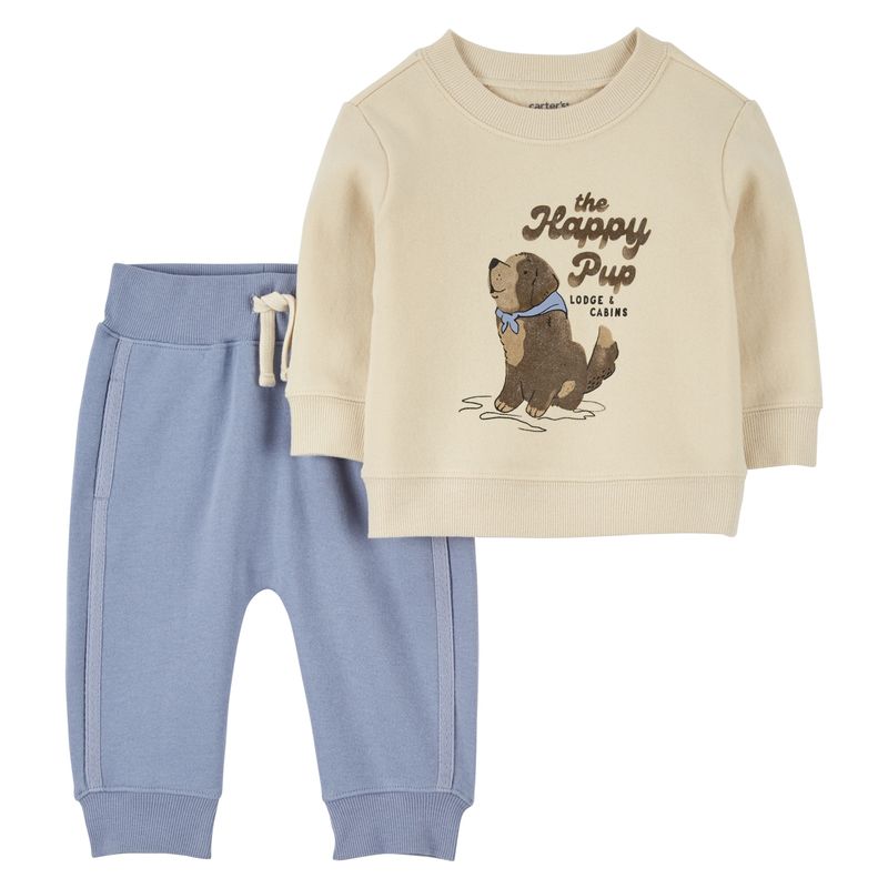 CARTER'S - Conjunto 2 Piezas Polerón Y Pantalón Buzo Bebé Niño Carter's