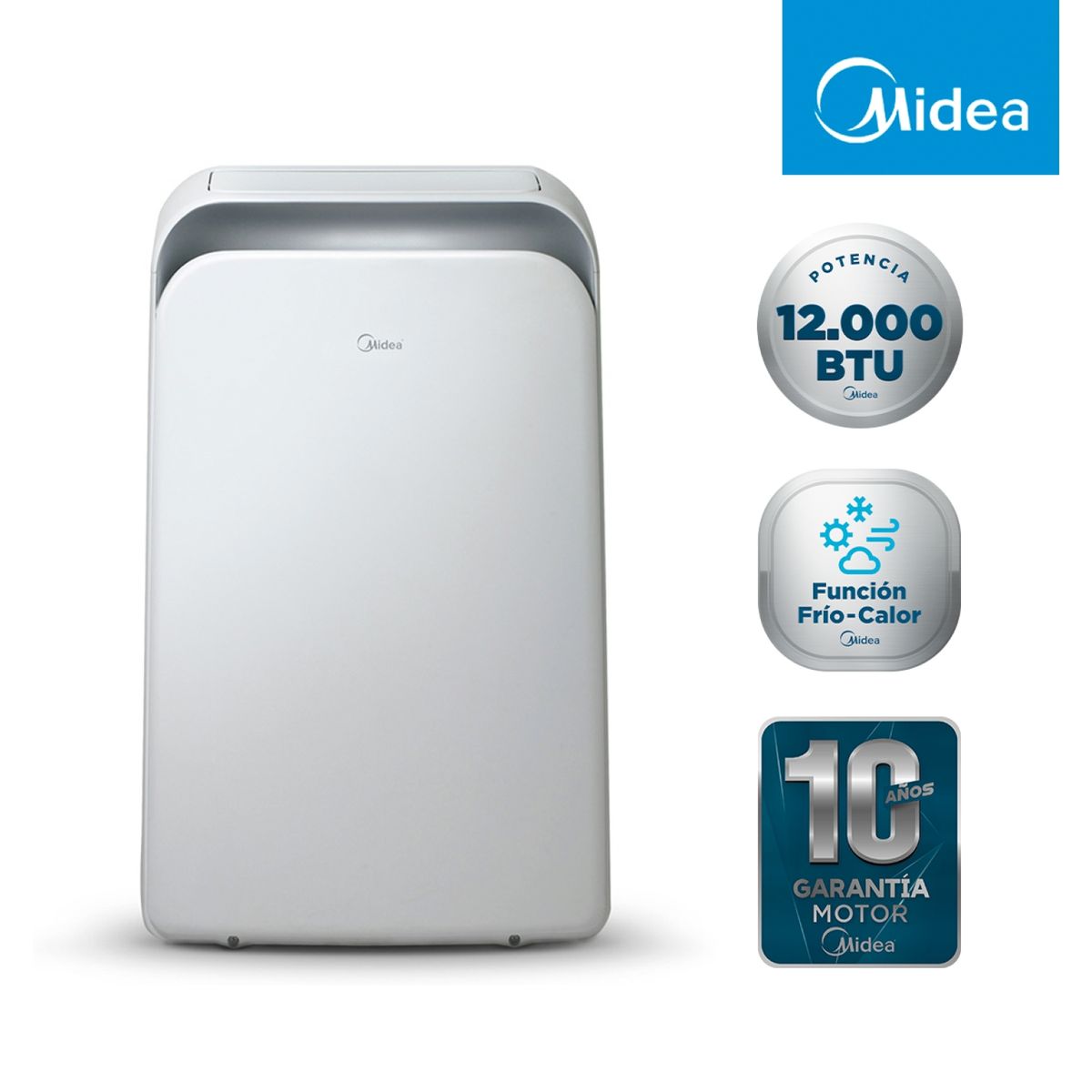 MIDEA - Aire Acondicionado Portatil Frio-Calor MPPD-12KHRN1WS 12.000 BTU Wifi Midea
