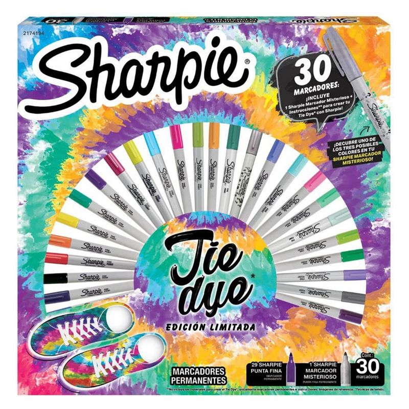 SHARPIE - Tie Dye 30Ct Fine Asst Sharpie