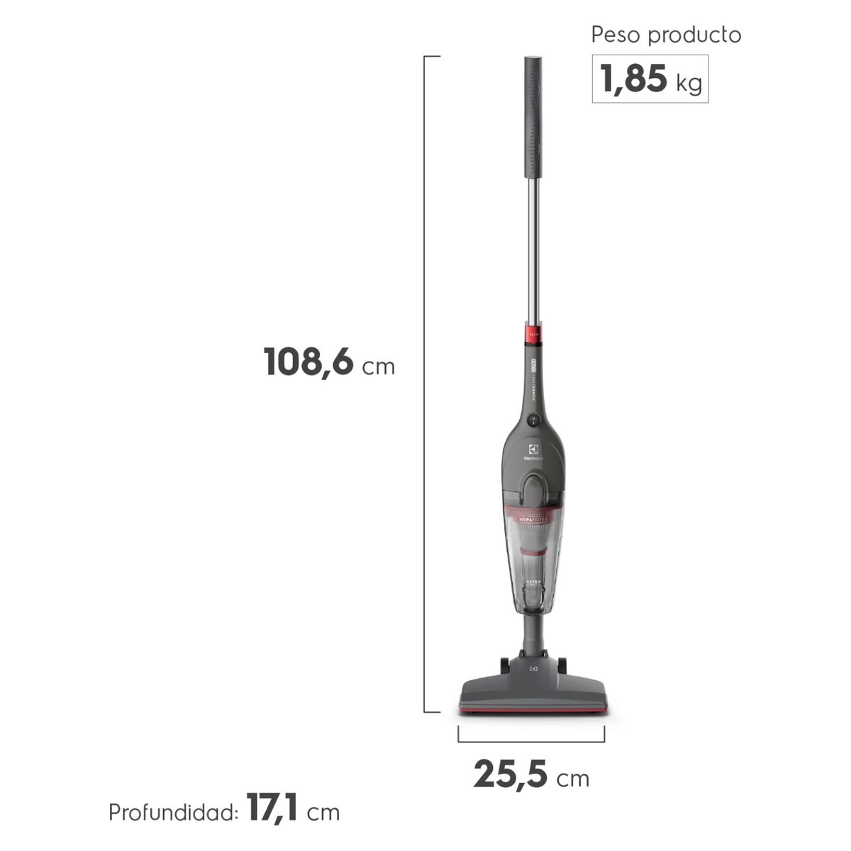 ELECTROLUX - Aspiradora Vertical Super Speed Ultra STK15 Gris Electrolux