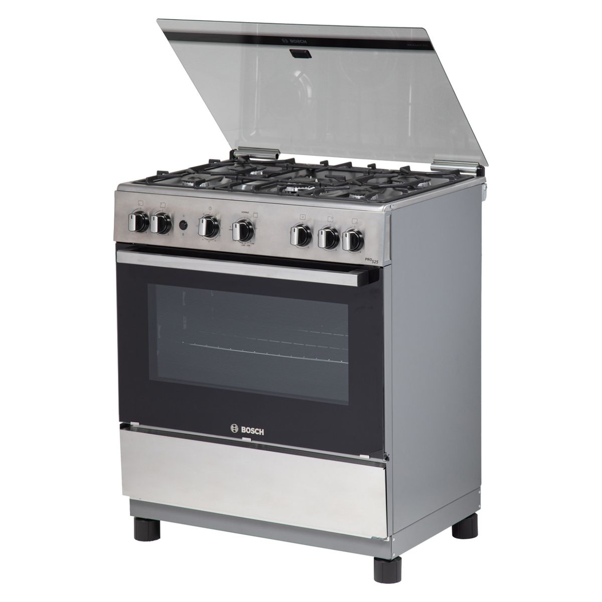 BOSCH - Cocina 5 Quemadores Horno De 84.5 Lt Con Grill Gas Licuado Hsk45I20Se Bosch