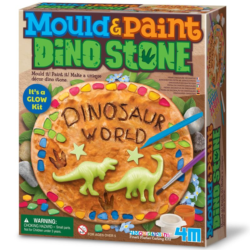 4M - Moldea Pinta Piedra Con Dinosaurios 4M