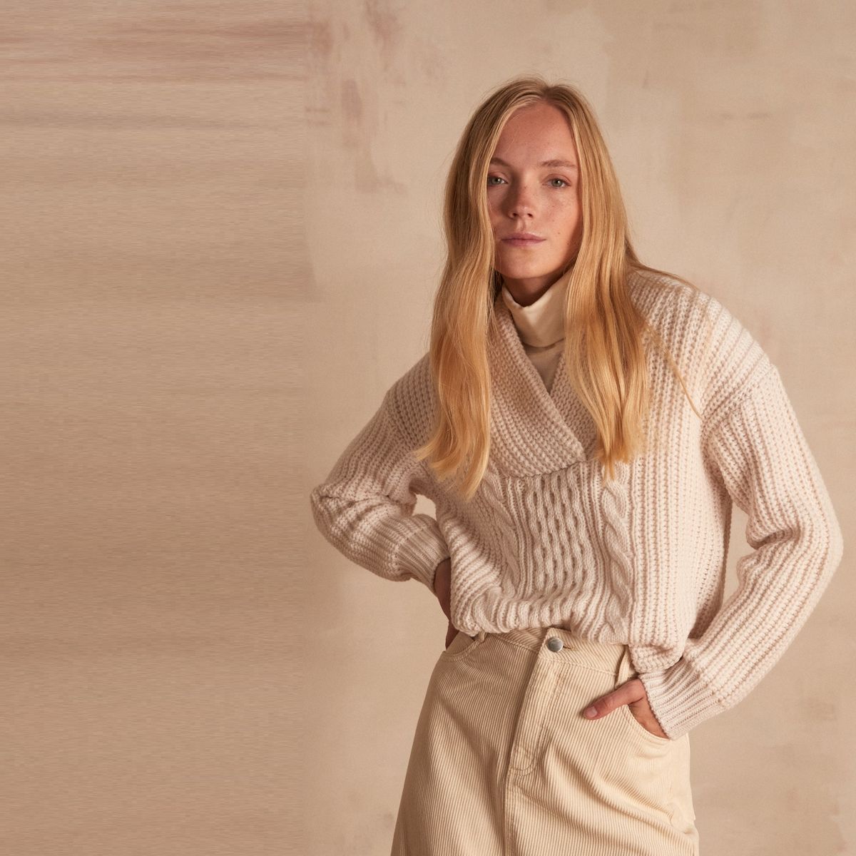 MAISON 123 - Sweater Manga Larga Lana Mujer 123