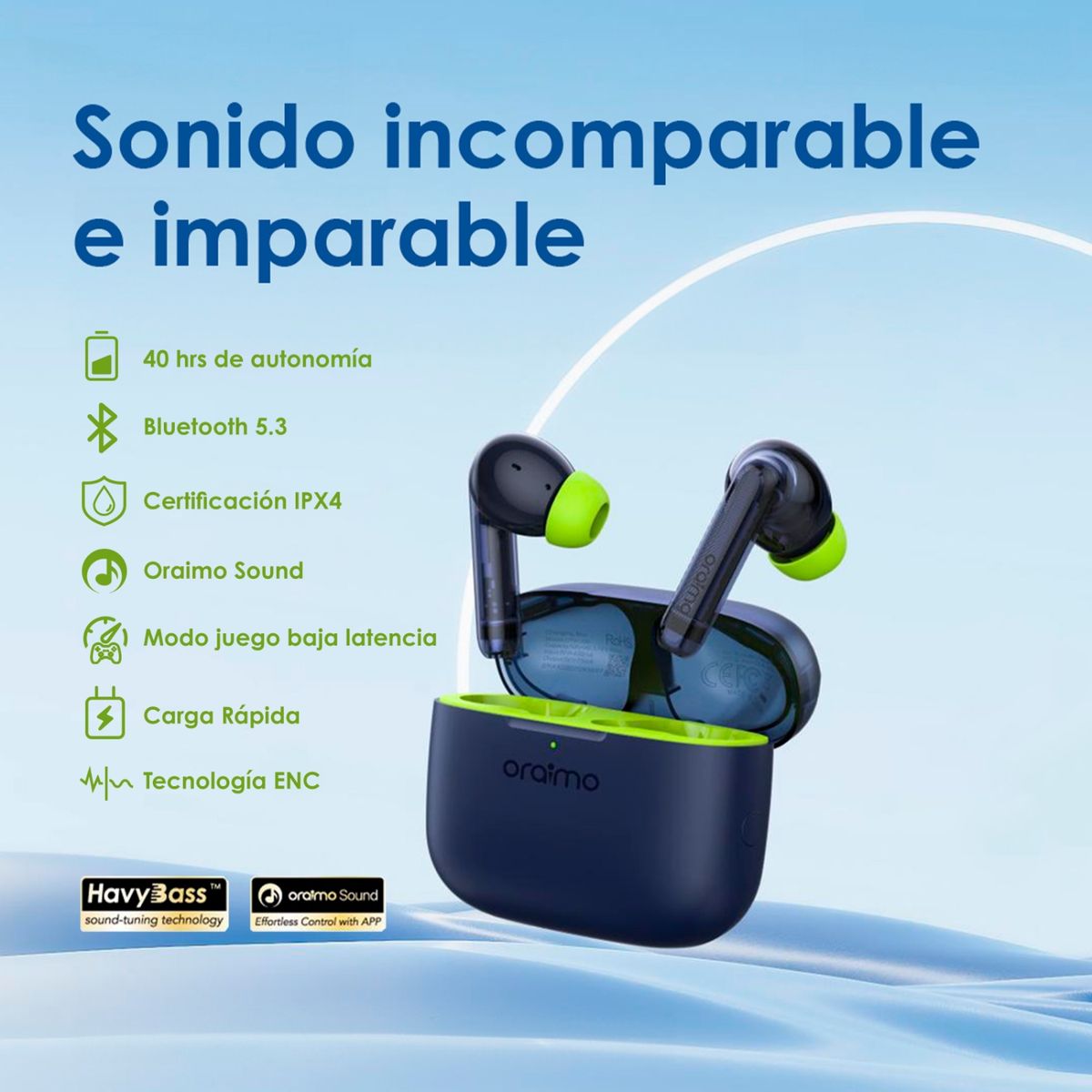 ORAIMO - Audífono Inalambrico OTW-330 Oraimo