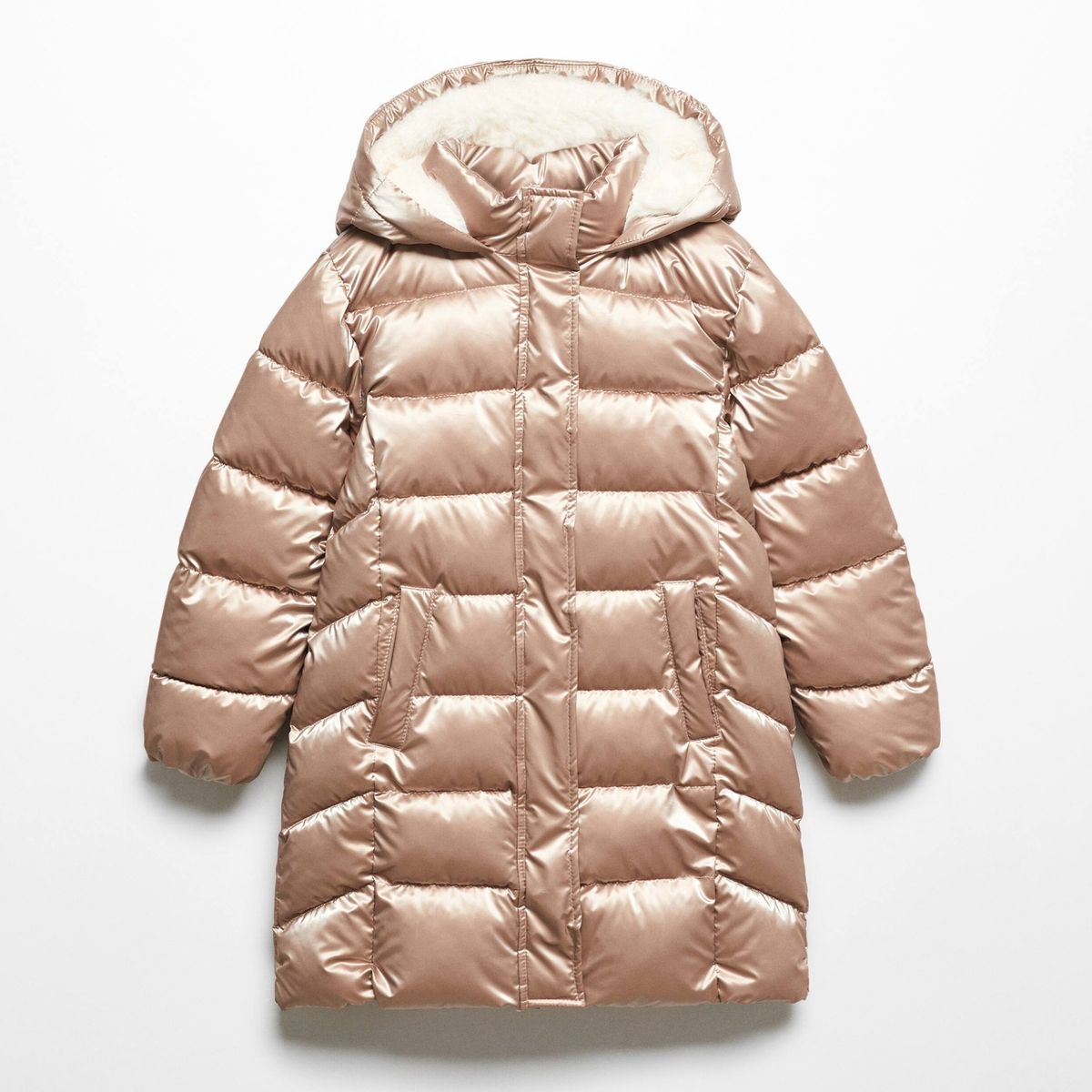 MANGO KIDS - Parka Metalizado Acolchado Niña Mango Kids