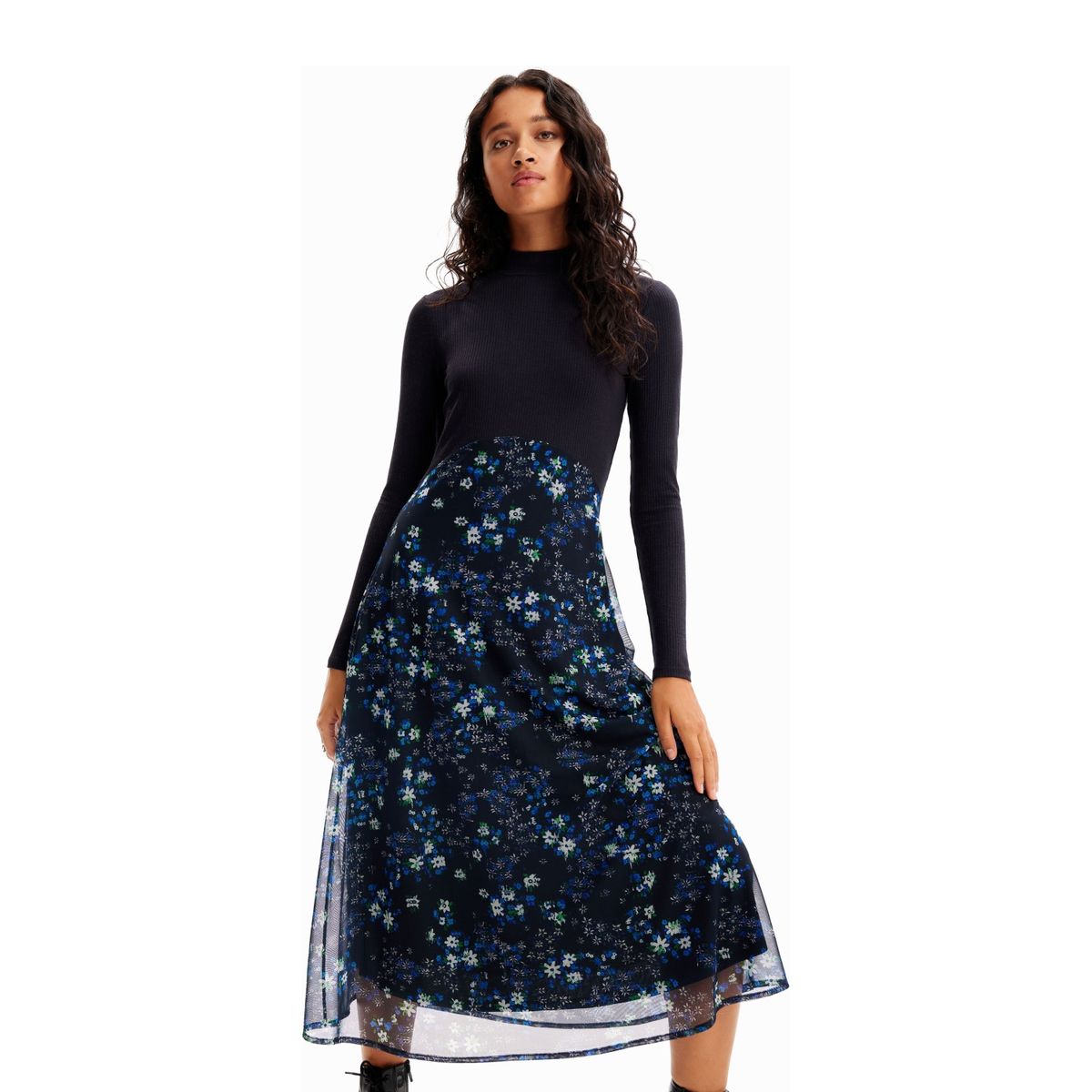 DESIGUAL - Vestido Manga Larga Mujer Desigual