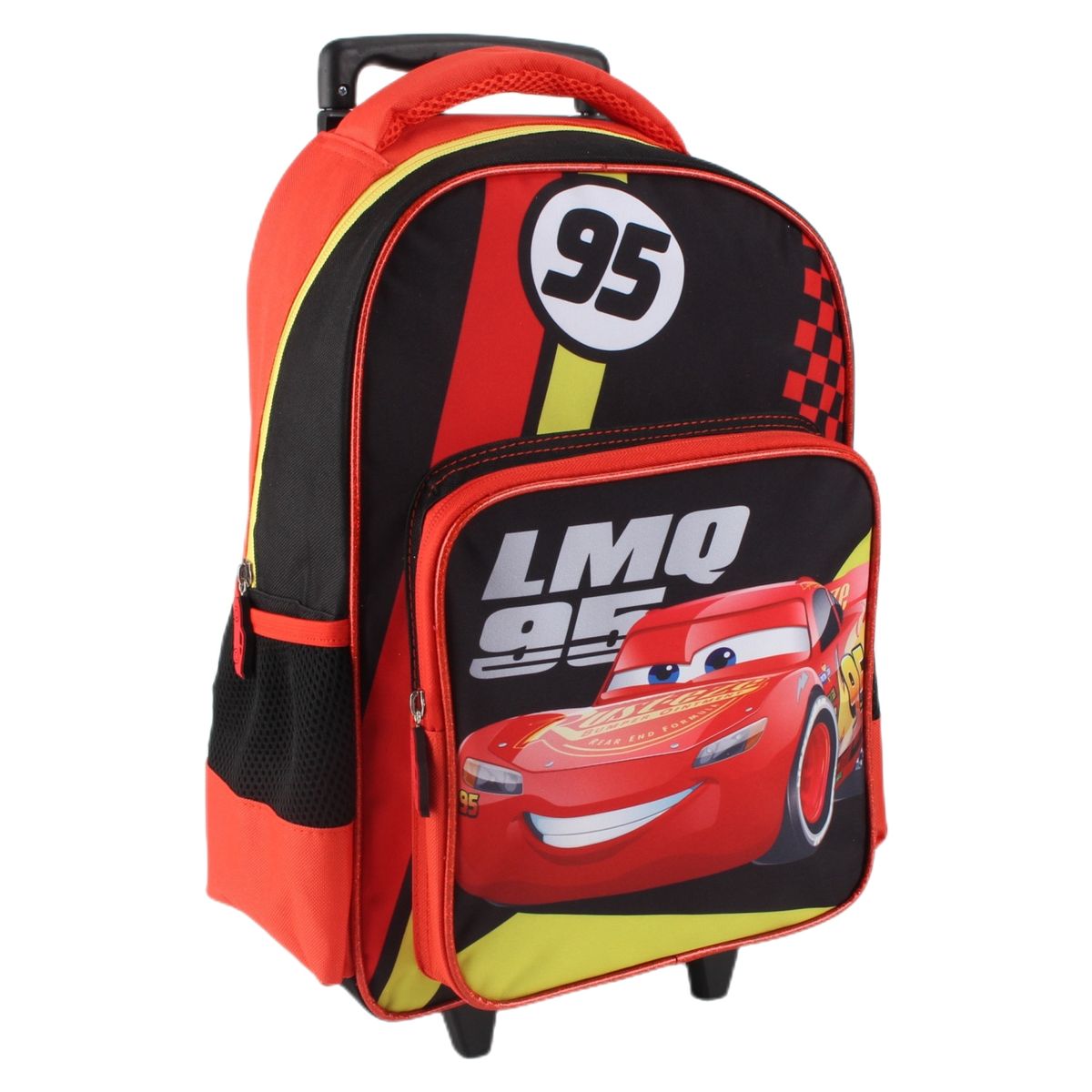 CARS - Set Mochila Con Ruedas + Lonchera + Estuche Cars