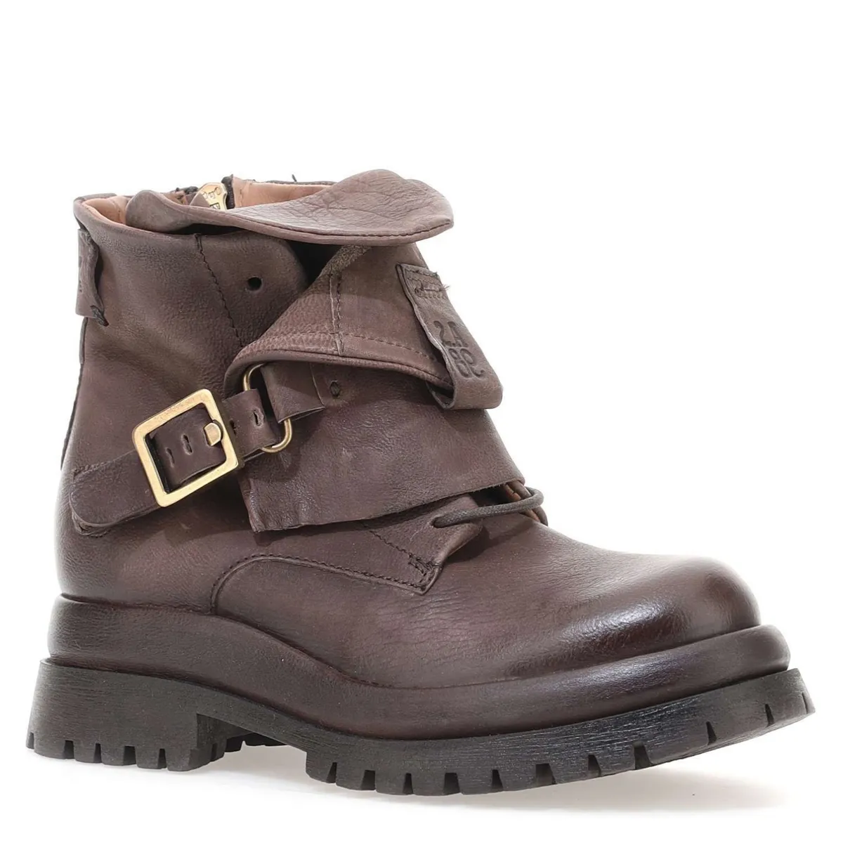 AS 98 - Botín Mujer Cuero Café AS 98