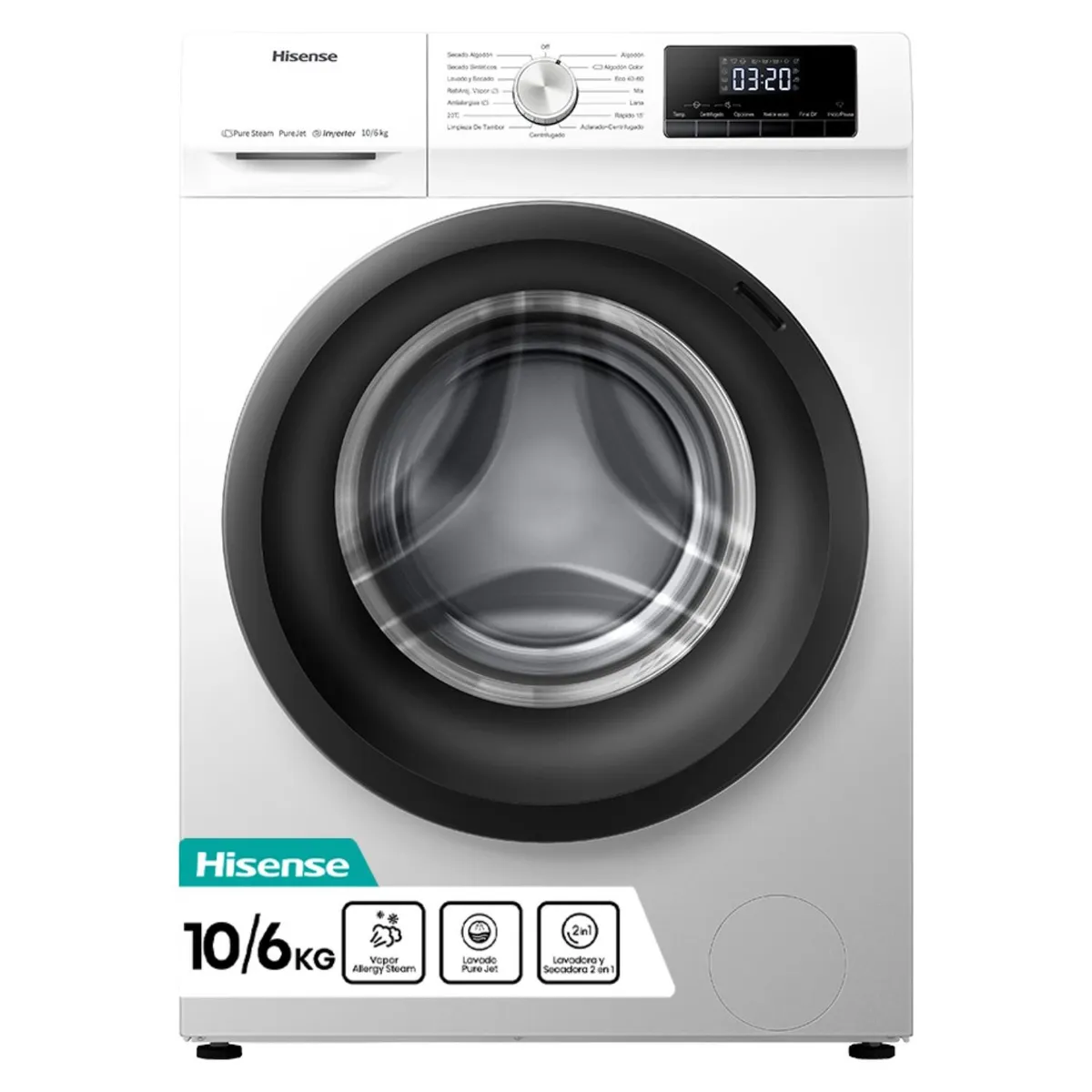 HISENSE - Lavadora-Secadora 10 Kg/6 Kg Wd3Q1042Bw Hisense