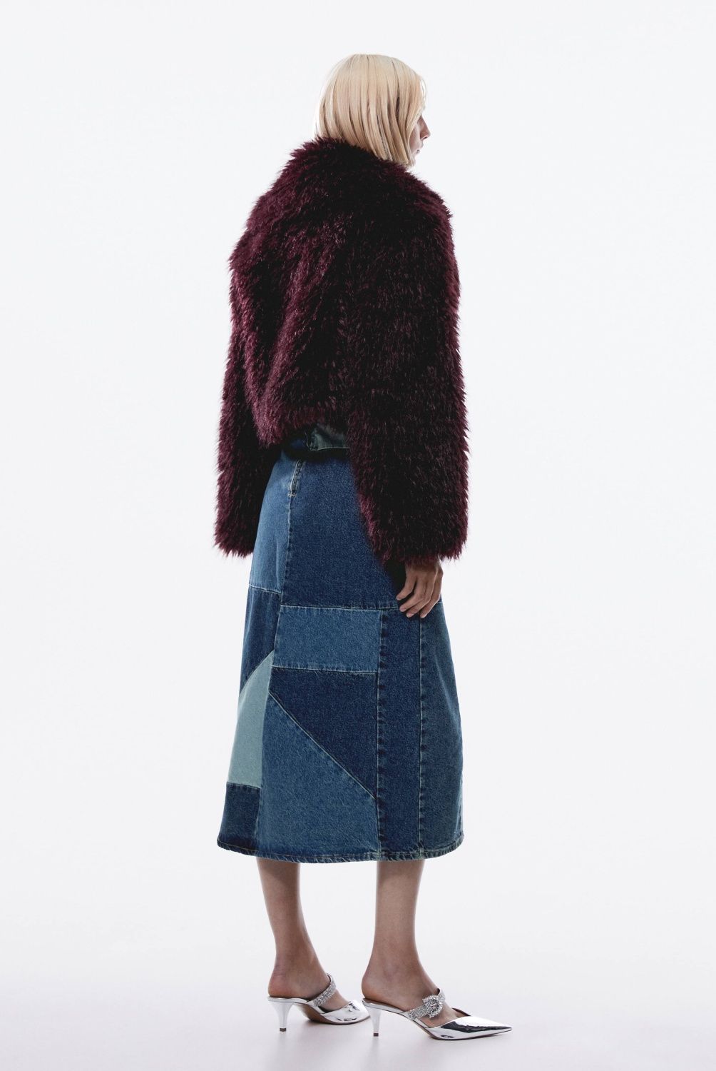 MANGO - Chaqueta Corta Pelo Mujer Mango