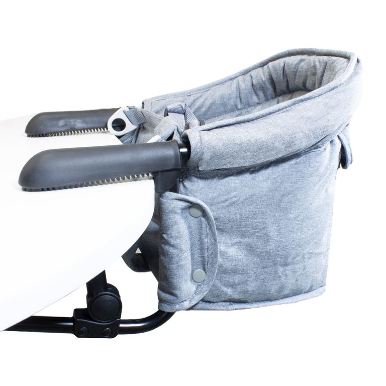 BEBESIT Silla de Comer Eat & Bear Sujeción de Mesa Portable Gris