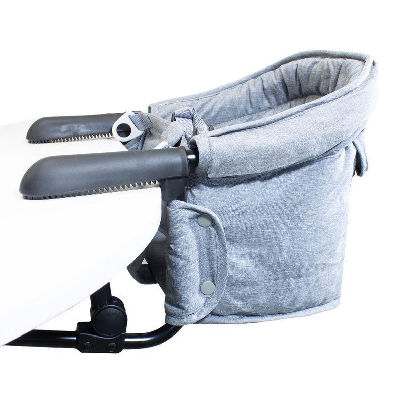 BEBESIT - Silla de Comer Eat & Bear Sujeción de Mesa Portable Gris Bebesit