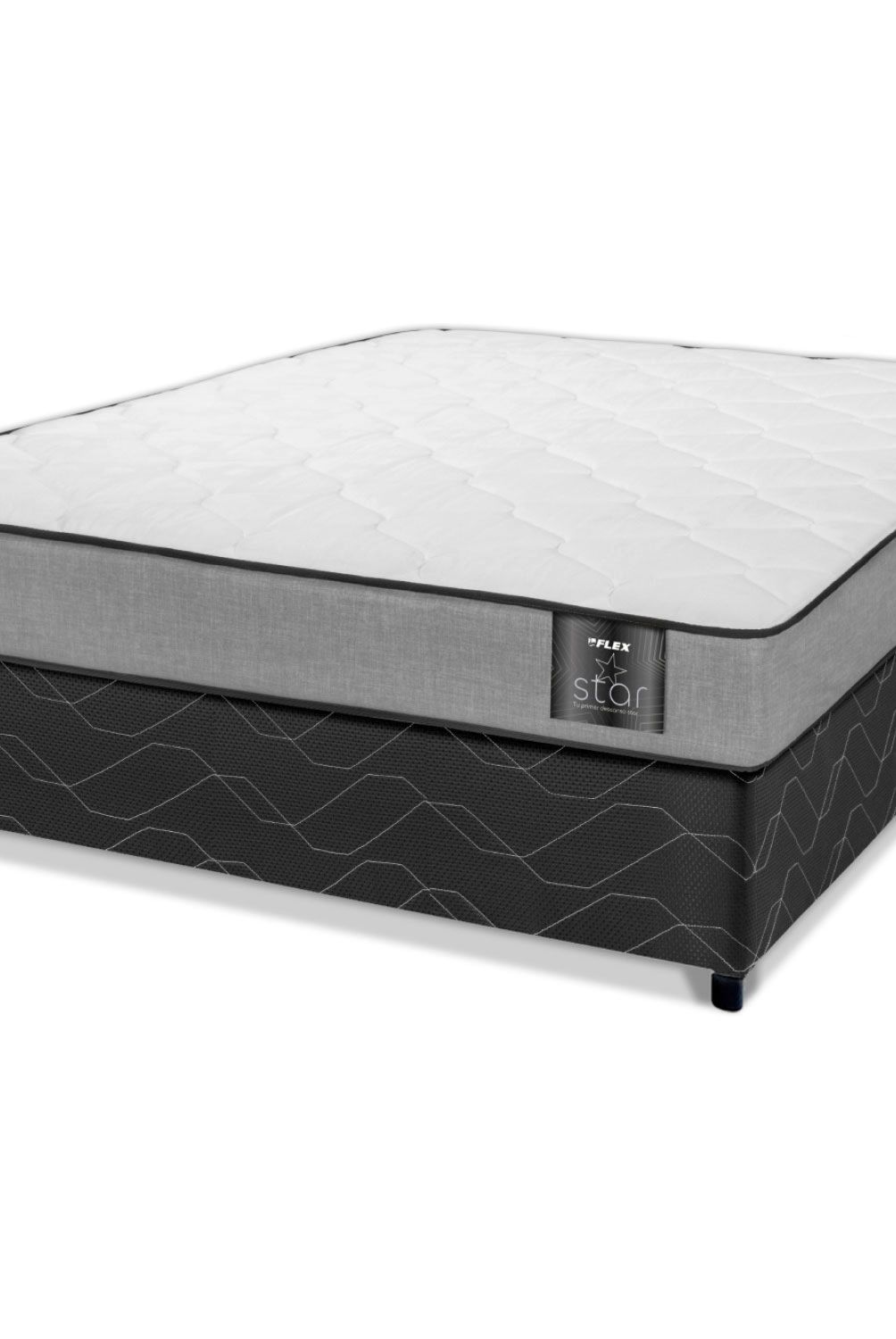 FLEX - Cama Americana Star 2 Plazas X 1.90Mt Base Normal Flex