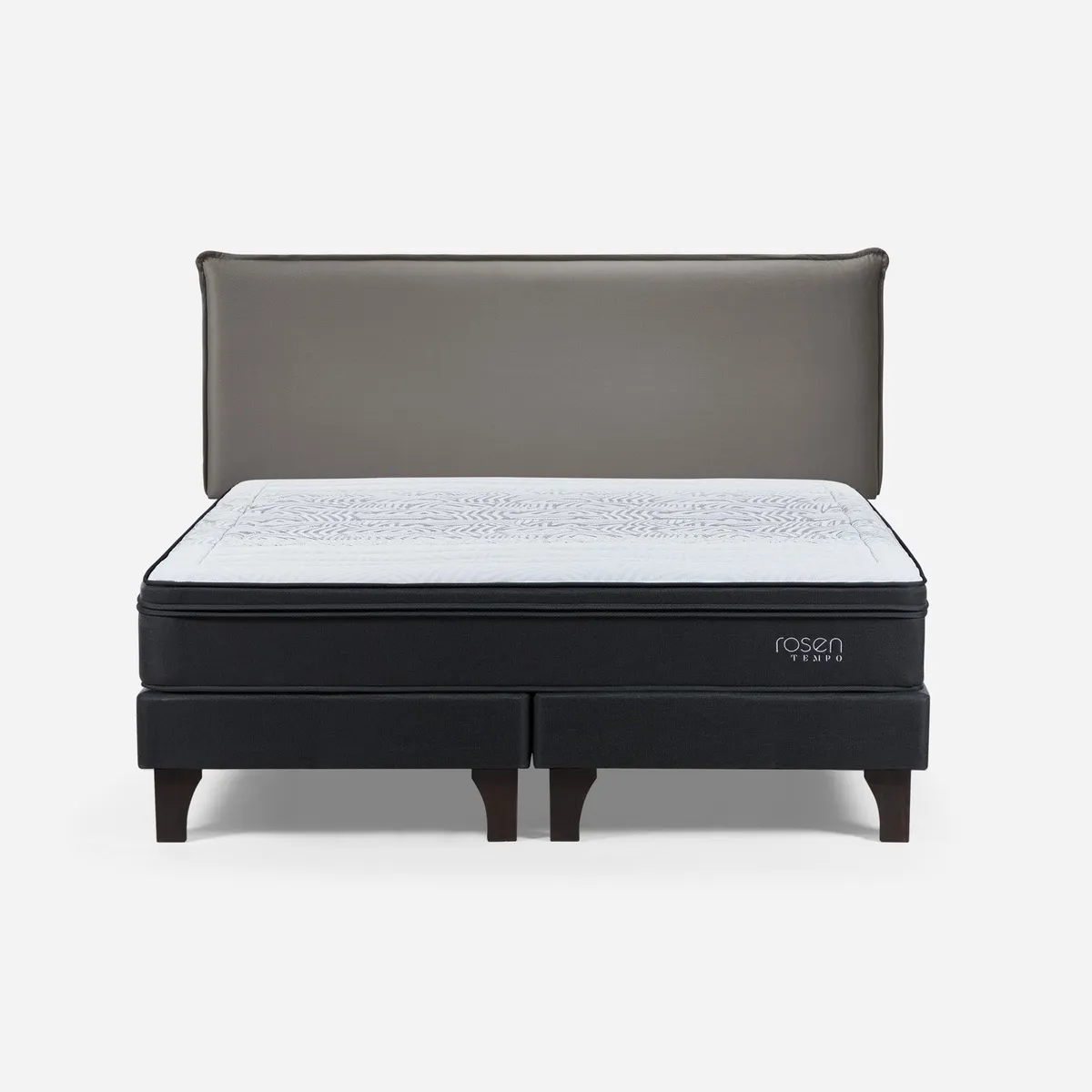 ROSEN - Cama Europea Tempo King x 2.00mt Base Dividida + Respaldo Rosen