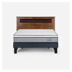 ROSEN - Cama Europea Indie 2 Plazas + Respaldo