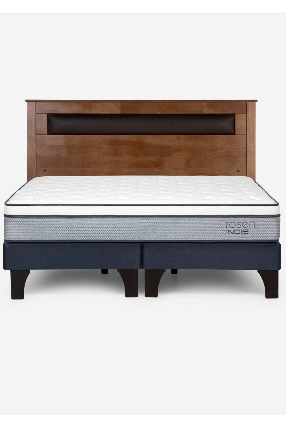 ROSEN - Cama Europea Indie King + Respaldo Rosen