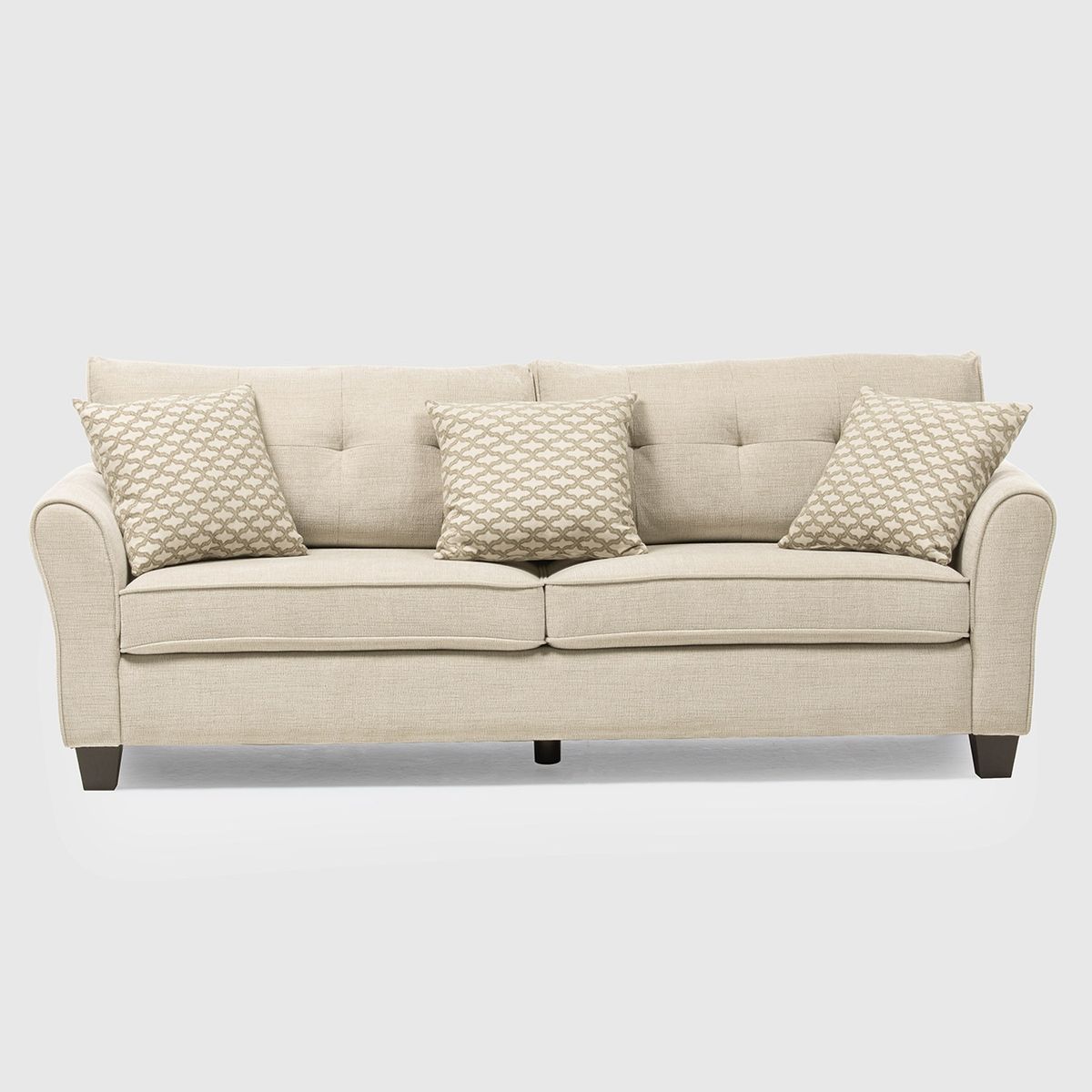 DANIELS - Sofá 3 Cuerpos Tela Mikonos Daniels