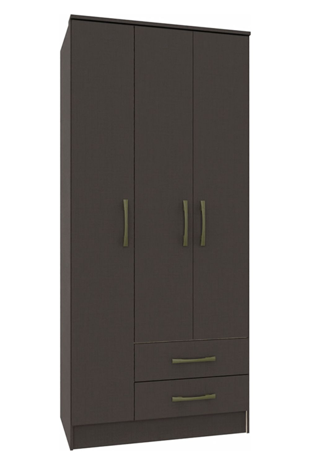 VEKKAHOME - Clóset Pequim 3 Puertas 2 Cajones Vekkahome