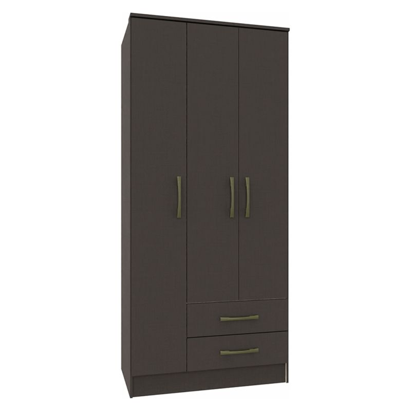 VEKKAHOME - Clóset Pequim 3 Puertas 2 Cajones Vekkahome