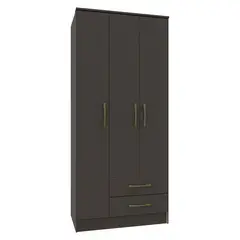 VEKKAHOME - Clóset Pequim 3 Puertas 2 Cajones