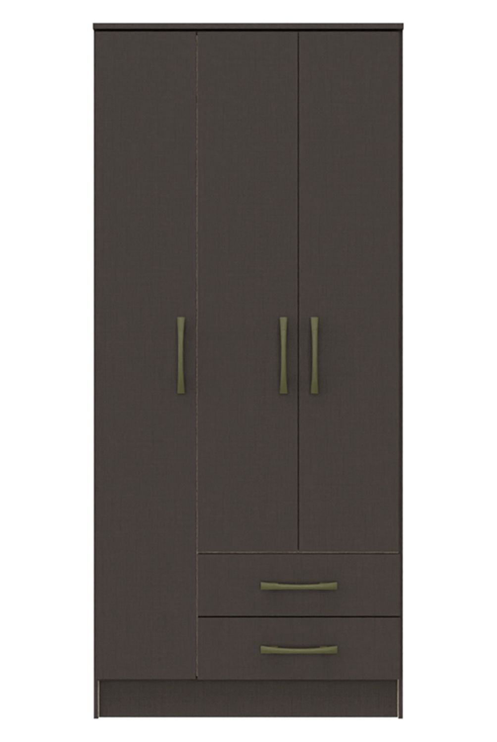 VEKKAHOME - Clóset Pequim 3 Puertas 2 Cajones Vekkahome