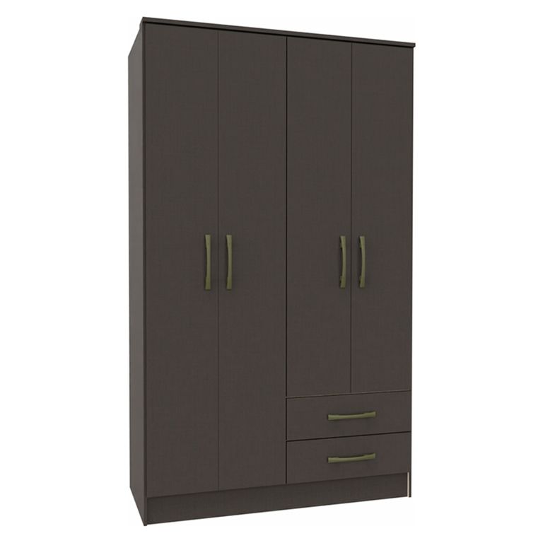 VEKKAHOME Clóset Pequim 4 Puertas 2 Cajones