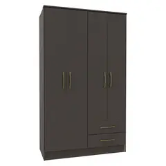 VEKKAHOME - Clóset Pequim 4 Puertas 2 Cajones