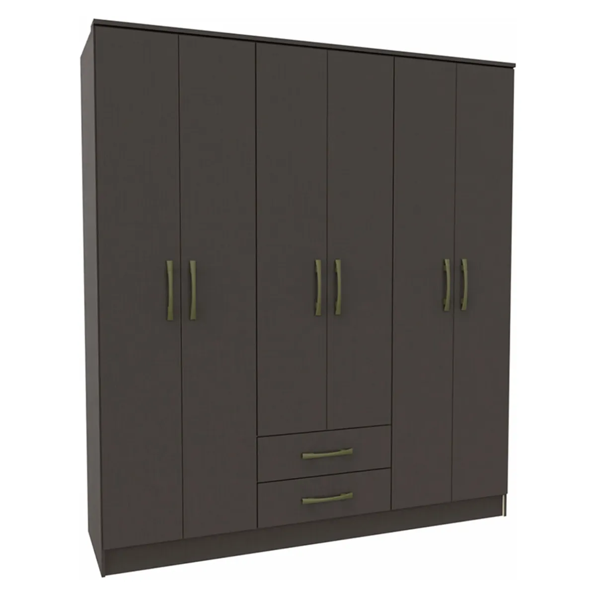 VEKKAHOME - Clóset Pequim 6 Puertas 2 Cajones Vekkahome