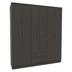 VEKKAHOME - Clóset Pequim 6 Puertas 2 Cajones