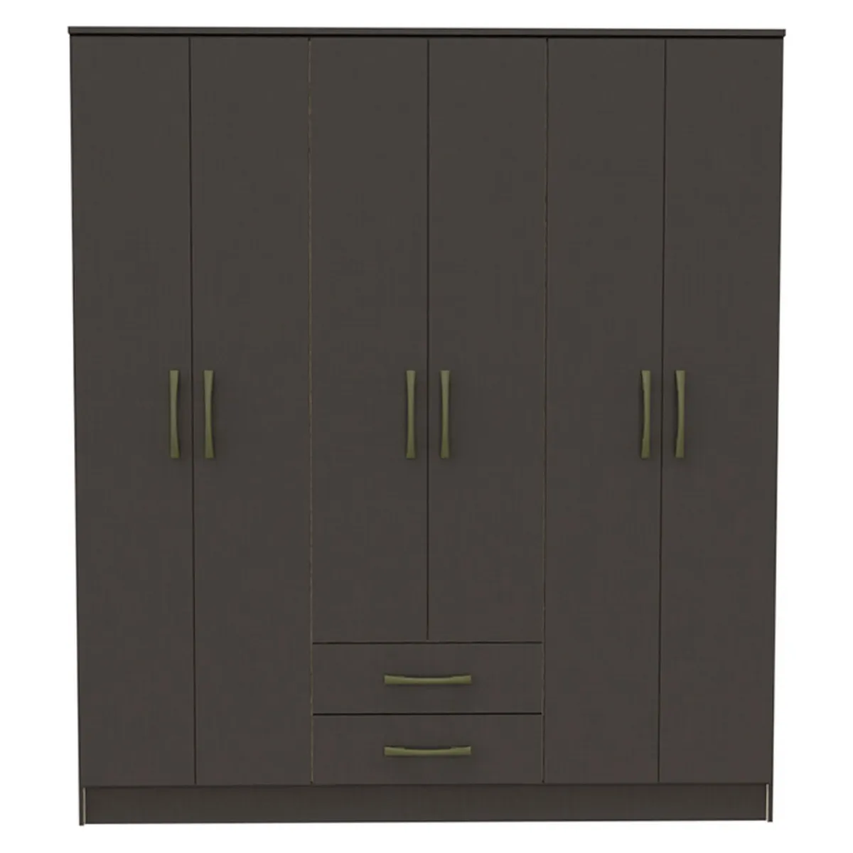 VEKKAHOME - Clóset Pequim 6 Puertas 2 Cajones Vekkahome