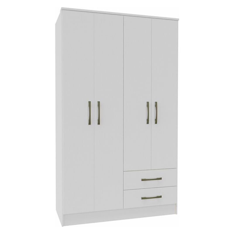 VEKKAHOME - Clóset Pequim 4 Puertas 2 Cajones Vekkahome