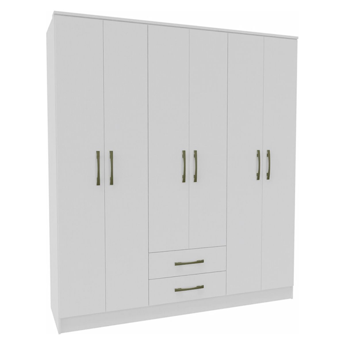 VEKKAHOME - Clóset Pequim 6 Puertas 2 Cajones Vekkahome