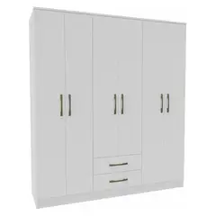 VEKKAHOME - Clóset Pequim 6 Puertas 2 Cajones