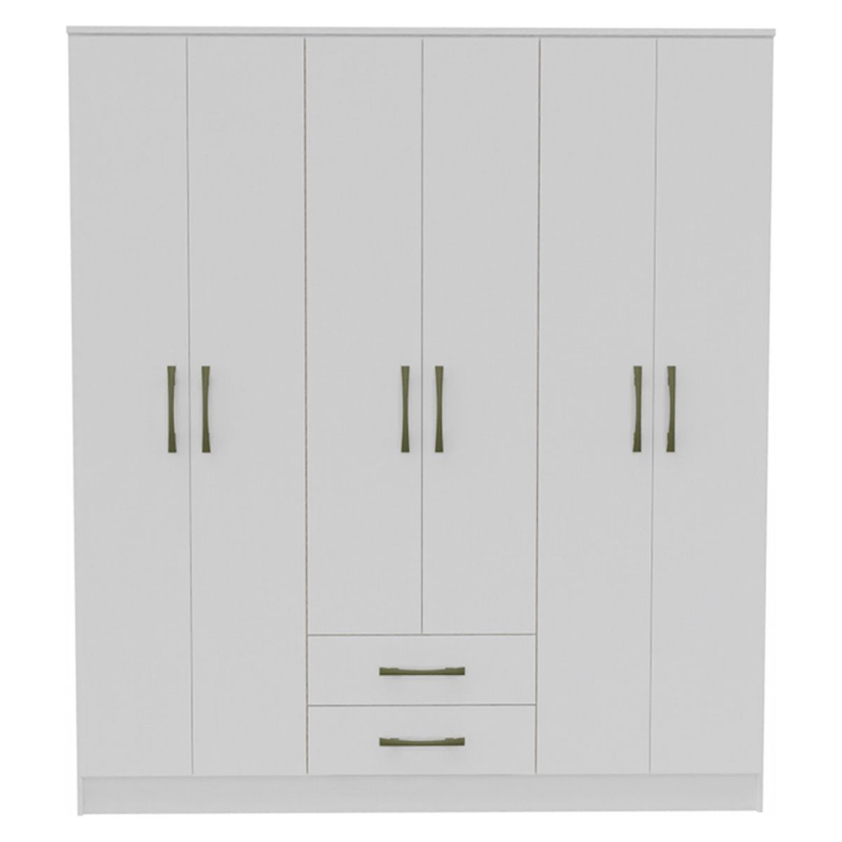 VEKKAHOME - Clóset Pequim 6 Puertas 2 Cajones Vekkahome